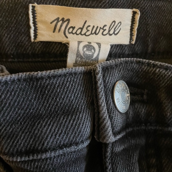 Madewell - Mid Rise Kick Out Jeans in Black Size 26 - Picture 9 of 9
